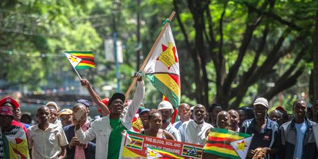 Prosvjed protiv Roberta Mugabea (Foto: AFP)