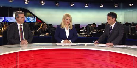Ivo Farčić i Vesna Škare Ožbolt u studiju Nove TV prate presudu šestorki (Foto: Dnevnik.hr)
