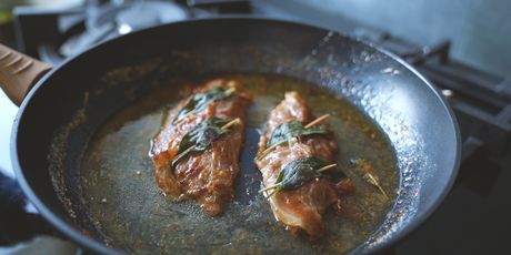 Saltimbocca alla romana s njokima od bundeve