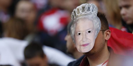 Hrvatski navijač na Wembleyju (Foto: AFP)