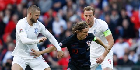 Dier, Modrić i Kane (Foto: AFP)