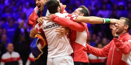 Hrvatska slavi Davis Cup naslov (Foto: AFP)