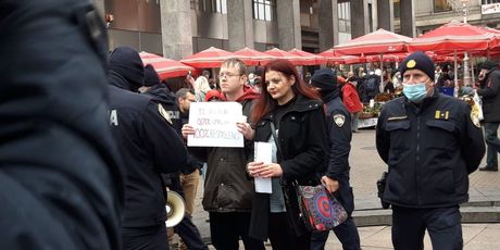 Prosvjed na Trgu bana Jelačića u Zagrebu - 1