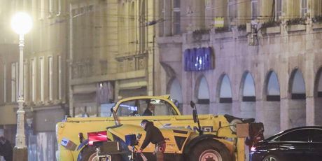 Zagreb: Snimanje filma Canary Black na Trgu bana Josipa Jelačića - 14