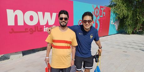 Jonathan i Fernando Kikudome, brazilski navijači u Dohi