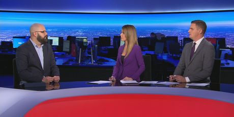 Marko Gulan i voditelji Dnevnika Nove TV - 1