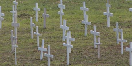 Replika Memorijalnog groblja u Vukovaru koju su izradili učenici - 2
