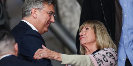 Andrej Plenković i Biserka Petrovič