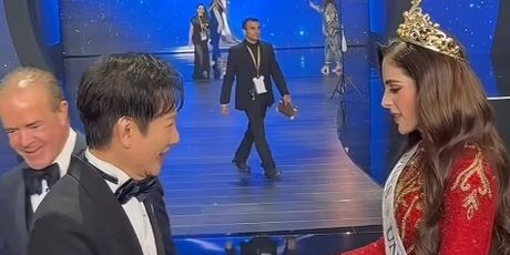 Fatima Bosch i direktor Miss Universe