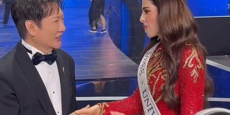 Fatima Bosch i direktor Miss Universe