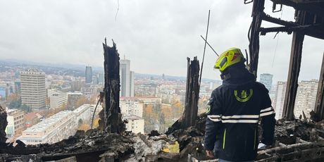 Vjesnikov neboder nakon požara - 1