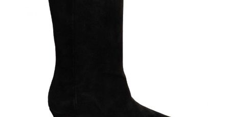 Čizme od brušene kože s niskom peticom iz Paramounta