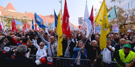 Prosvjed protiv mirovinske reforme (Foto: Dnevnik.hr)
