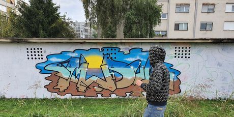 Miro Modul i njegov graffit posvećen ljetu (fotografirano sa Samsung Galaxy Note10+) - 9