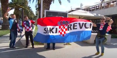 Hrvatski navijači u Splitu