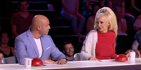 Zbor Supertalent, Maja Šuput i Davor Bilman (Foto: Screenshot Nova TV)