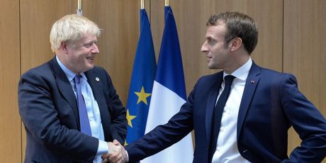 Boris Johnson i Emmanuel Macron (Foto: AFP)