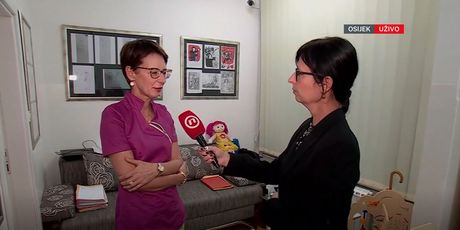 Marina Bešić Đukarić, reporterka Nove TV i Katarina Dodig Ćurković