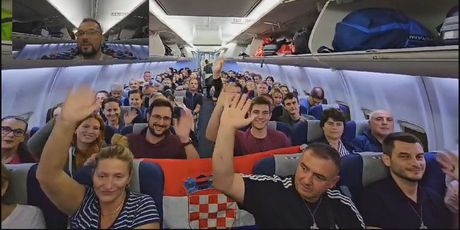 Hrvati u avionu na putu iz Izraela