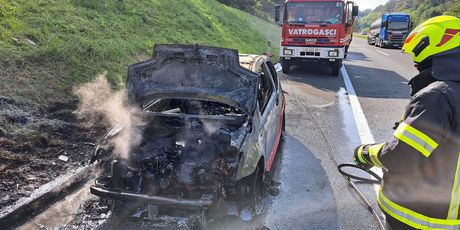 Zapaljen automobil na autocesti A4 - 3