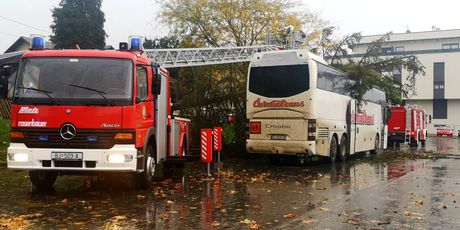 Nevrijeme srušilo stablo na autobus u Bjelovaru