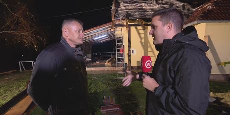 Marko Pavalić i reporter Dnevnika Nove TV Domagoj Mikić