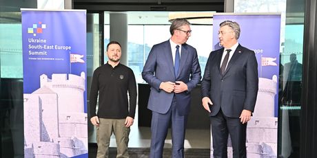 Volodimir Zelenski, Aleksandar Vučić i Andrej Plenković - 4