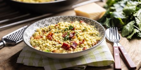 Rižoto od pancete i gljiva