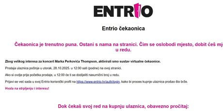 Red za Thompsonove koncerte