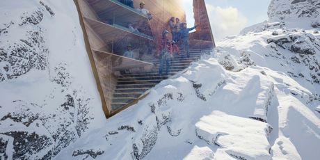 Staklena ploha na skloništu nudit će prekrasan pogled na okolicu