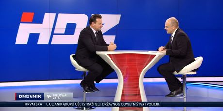 Mislav Bago razgovara s gostom u Dnevniku Nove TV Lovrom Kuševićem (Foto: Dnevnik.hr)