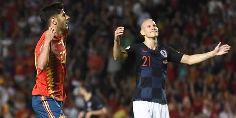 Asensio slavi pogodak protiv Hrvatske (Foto: AFP)