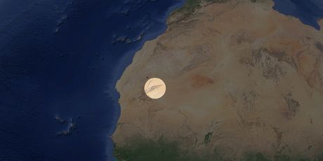 Lokacija Oka Sahare u Africi (Screenshot: Google Maps)