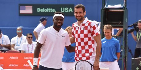 Marin Čilić i Frances Tiafoe (Hrvoje Jelavic/PIXSELL)