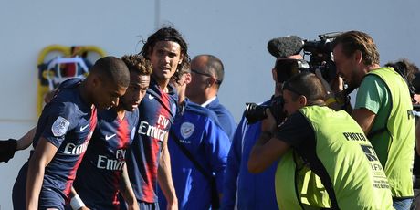 Kylian Mbappe, Neymar i Edinson Cavani (Foto: AFP)
