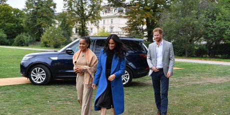 Princ Harry, Meghan Markle i Doria Regland (Foto: Getty Images)
