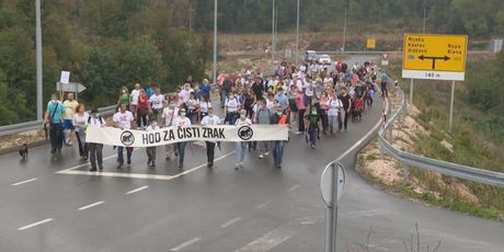Održan Hod za čisti zrak od središta Viškova do Marišćine (Foto: Dnevnik.hr) - 1