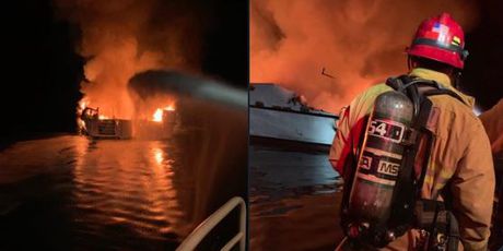 Požar na brodu u Kaliforniji (Foto: Dnevnik.hr)