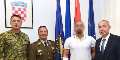 Ministar i načelnik primili pripadnika ZSS-a ozlijeđenog u Afganistanu (Foto: MORH)