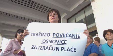 Prosvjed zdravstvenih djelatnika (Foto: Dnevnik.hr)