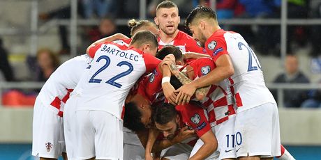 Slavlje hrvatskih nogometaša (Foto: AFP)