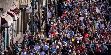 Marš protiv pobačaja u Bratislavi (Foto: AFP) - 1