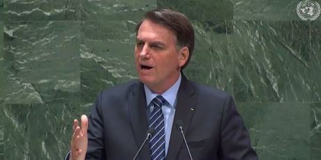 Predsjednik Brazila Jair Messias Bolsonaro (Screenshot: UN TV)