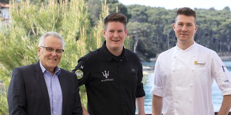 Peter Schoch, CEO Jadranka turizma, chef Christian Kuchler i chef Michael Gollenz