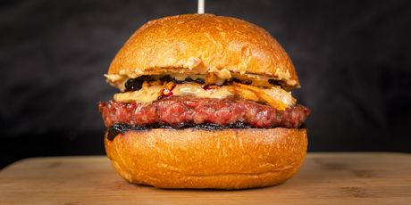 Peanut butter jelly burger