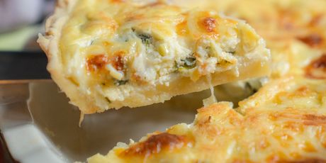 Quiche s porilukom i špinatom - 2