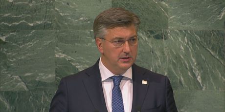 Andrej Plenković govori na Općoj skupštini UN-a