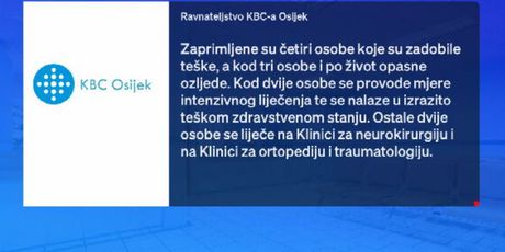 Izjava Ravnateljstva KBC-a Osijek