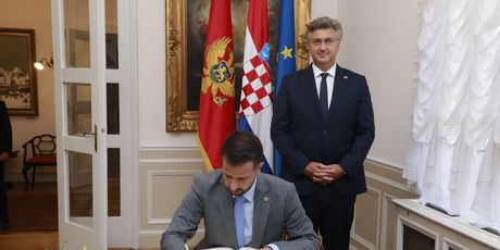 Susret premijera Plenkovića i Jakova Milatovica, crnogorskog predsjednika - 4