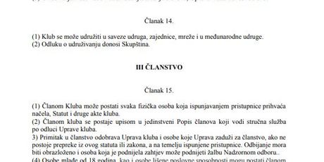 Prijedlog Statuta kluba - 4